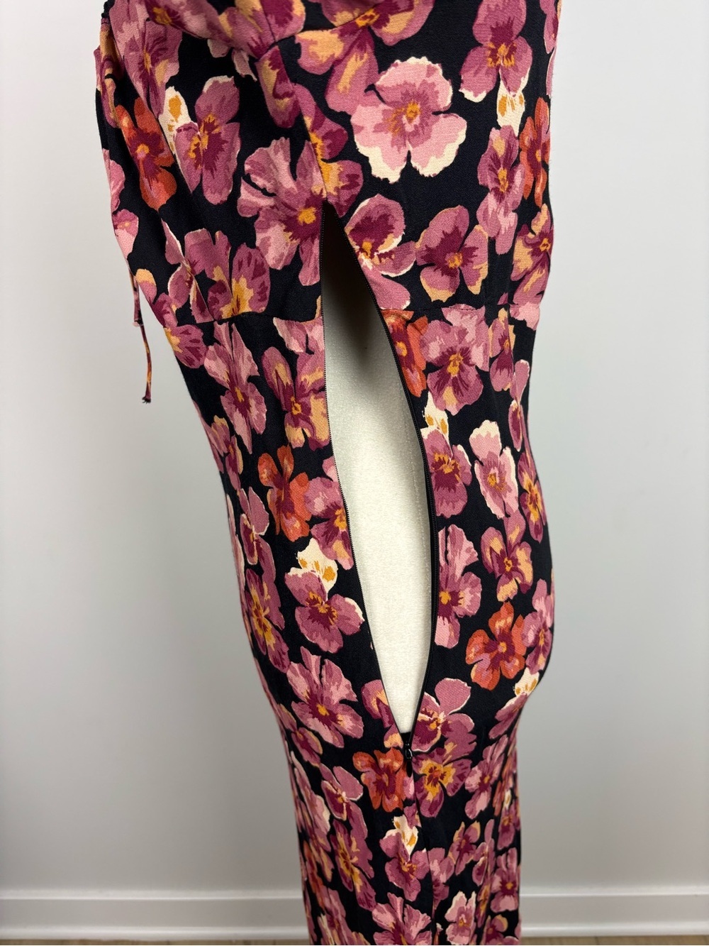 Reformation Kiley Floral Print Midi Dress Floral Print Size 10 - Picture 6 of 15